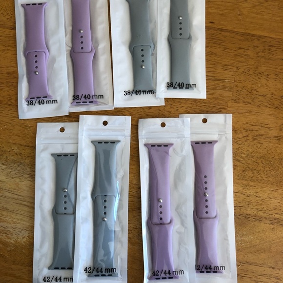 ⌚️2for$25 Lilac silicone BAND for Apple iWatch - Picture 3 of 4